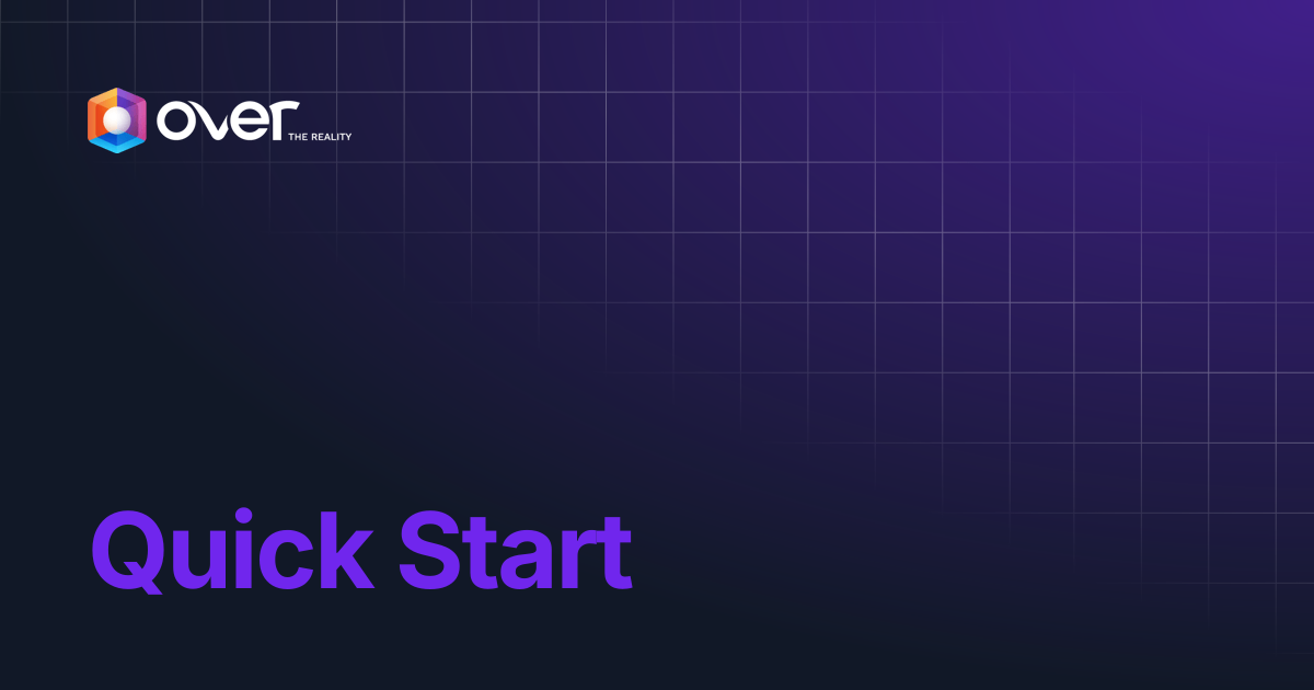 Quick Start | OVER Web Builder